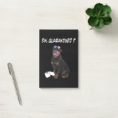 Rottweiler Dog Ew Quarantined Dog die een gezicht Post-it® Notes (Kantoor)