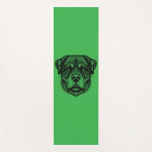 Rottweiler Dog Face Line Art Yogamat (Voorkant)