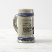 Rottweiler Dog Father Poem Bierpul (Voorkant links)