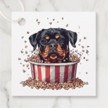 Rottweiler Dog Film Popcorn Bucket