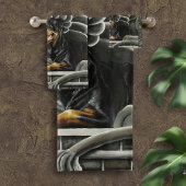 Rottweiler Dog Gargoyle Fantasy Bad Handdoek