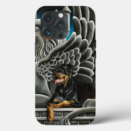 Rottweiler Dog Gargoyle Fantasy Case-Mate iPhone Case (Achterkant)