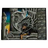 Rottweiler Dog Gargoyle Fantasy Groot Cadeauzakje (Voorkant)