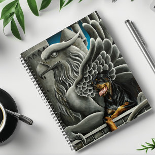 Rottweiler Dog Gargoyle Fantasy Planner