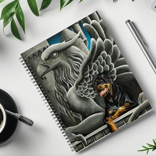 Rottweiler Dog Gargoyle Fantasy Planner