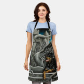 Rottweiler Dog Gargoyle Fantasy Schort (Gedragen)