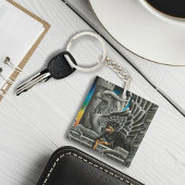 Rottweiler Dog Gargoyle Fantasy Sleutelhanger