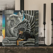 Rottweiler Dog Gargoyle Fantasy Tegeltje