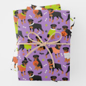 Rottweiler Dog Halloween Inpakpapier Vel (In situ)