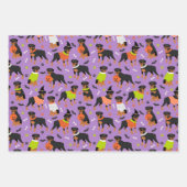 Rottweiler Dog Halloween Inpakpapier Vel (Voorkant)