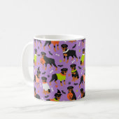 Rottweiler Dog Halloween Koffiemok (Voorkant links)