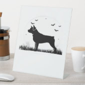 Rottweiler Dog – Halloween Moon Silhouette Oversiz Reclamebord Met Voetstuk (Insitu)
