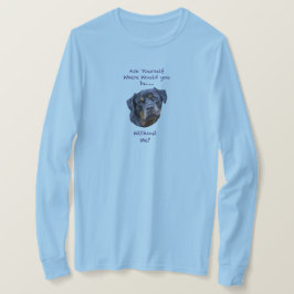 Rottweiler Dog Hand Drawn Digitale Kunst Schattig T-shirt