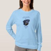 Rottweiler Dog Hand Drawn Digitale Kunst Schattig T-shirt (Voorkant)