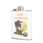 Rottweiler Dog Happy Halloween Witches Heupfles (Links)