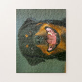 Rottweiler Dog Jigsaws. Legpuzzel (Verticaal)