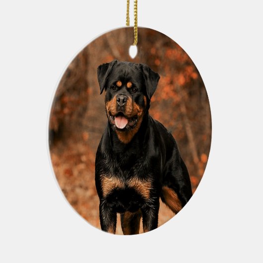 Rottweiler Dog Keramisch Ornament (Rechts)