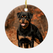 Rottweiler Dog Keramisch Ornament (Achterkant)