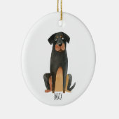Rottweiler Dog Keramisch Ornament (Rechts)