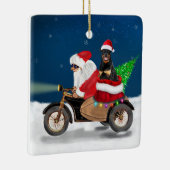 Rottweiler Dog Kerstkerstkerstman Keramisch Ornament (Rechts)