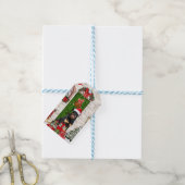 Rottweiler Dog Kerstmis Cadeaulabel (Met Touw)