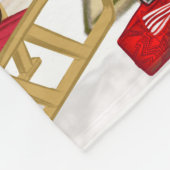 Rottweiler Dog Kerstmis Fleece Deken (Hoek)