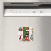 Rottweiler Dog Kerstmis Magneet (Insitu (Vaatwasser))