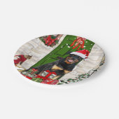 Rottweiler Dog Kerstmis Papieren Bordje (Gekanteld)