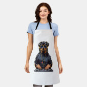 Rottweiler Dog Kimono Schort (Gedragen)