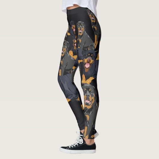 Rottweiler Dog-Leggings afgedrukt. Leggings (Links)