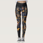 Rottweiler Dog-Leggings afgedrukt. Leggings (Voorkant)