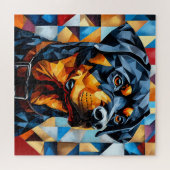 Rottweiler Dog Legpuzzel (Horizontaal)