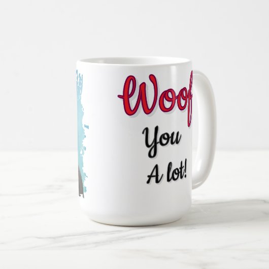 Rottweiler dog love mug  koffiemok (Voorkant rechts)