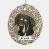 Rottweiler Dog Loving Memory ornament (Links)