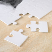 Rottweiler Dog met Hearts Valentijnsdag Legpuzzel (Zijkant)