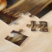 Rottweiler Dog met Heks Pet Halloween Legpuzzel (Zijkant)