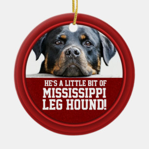 Rottweiler Dog Mississippi Leg Hound Red Funny Pet Keramisch Ornament