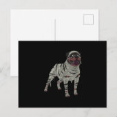 Rottweiler Dog Mummy Halloween Costume Hondenliefh Aankondigingskaart (Voorkant / Achterkant)