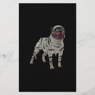 Rottweiler Dog Mummy Halloween Costume Hondenliefh Briefpapier