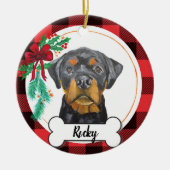 Rottweiler Dog Ornament (Voorkant)