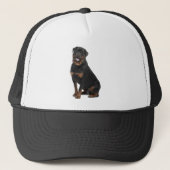 Rottweiler Dog Pet Animal Custom Trucker Hat (Voorkant)