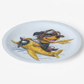 Rottweiler Dog Pilot Vliegtuig Papieren Bordje (Gekanteld)