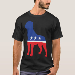 Rottweiler Dog Politiek Symbool Verkiezingsmascot T-shirt