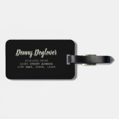 Rottweiler Dog  Portret Rottie Design Bagagelabel (Achterkant horizontaal)