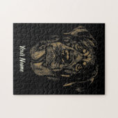 Rottweiler Dog  Portret Rottie Design Legpuzzel (Horizontaal)