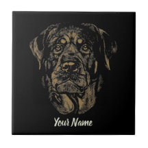 Rottweiler Dog  Portret Rottie Design