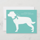 Rottweiler Dog Puppy Rottie Bedankkaart (Voorkant)