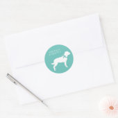 Rottweiler Dog Puppy Rottie Ronde Sticker (Envelop)