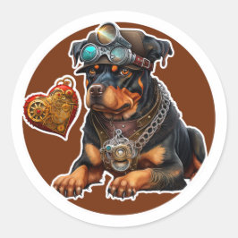 Rottweiler Dog Ronde Sticker