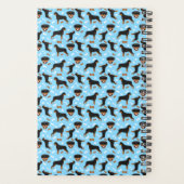 Rottweiler Dog-rotaties Blauwe Agenda Planner (Achterkant)